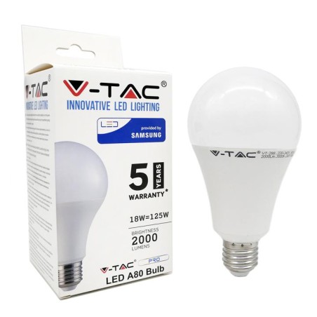 LAMPADA LED  E27- 18W-  6400K SAMSUNG