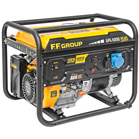 GENERATORE A BENZINA GPG 6000 PLUS, 1PH, 6.0kVA, 420cc, Avviamento a strappo , F.F GROUP