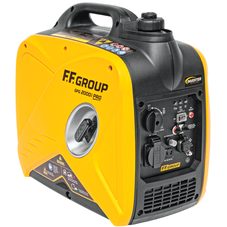 GENERATORE INVERTER A BENZINA GPG 2000i PRO, 2.0 KW/79,7 cc, AVVIAMENTO AUTOAVVOLGENTE, USB POR, F.F GROUP