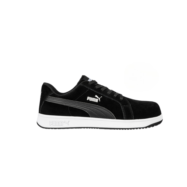 SCARPE ANTINFORTUNISTICHE ICONIC SUEDE BLACK LOW PUMA